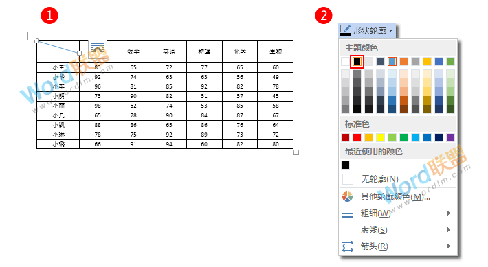 手把手教你利用Word制作成绩表（超详细）