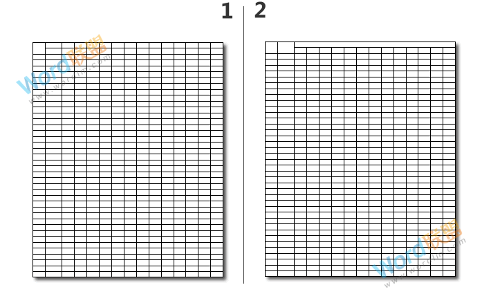 Word制作学生点名册表格模板